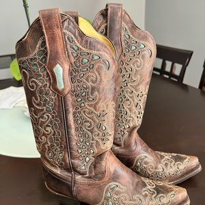Corral Women's R1245 Inlay Western Boots -size 7.5